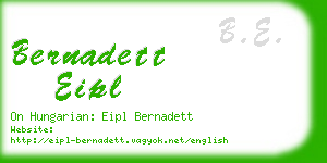 bernadett eipl business card